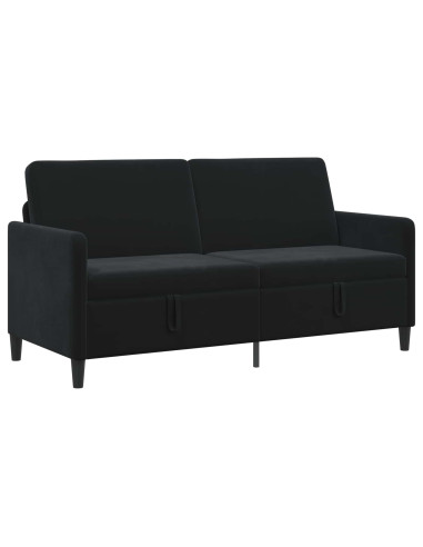 Divano con Storage Nero 172 x 78 x 87 cm Poliestere