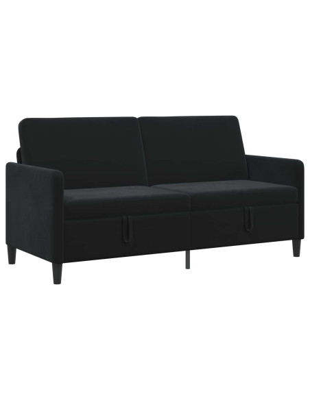 Divano con Storage Nero 172 x 78 x 87 cm Poliestere