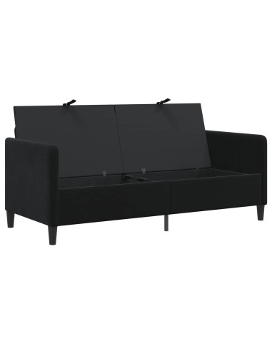 Divano con Storage Nero 172 x 78 x 87 cm Poliestere