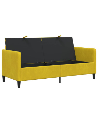 Divano con Storage Giallo 172 x 78 x 87 cm Poliestere