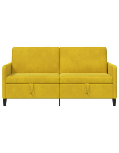 Divano con Storage Giallo 172 x 78 x 87 cm Poliestere