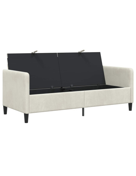 Divano con Storage Crema 172 x 78 x 87 cm Poliestere