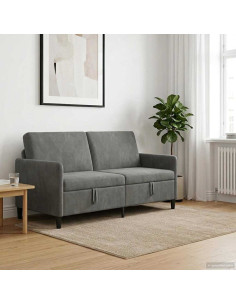 Divano con Storage Grigio Scuro 172 x 78 x 87 cm Poliestere