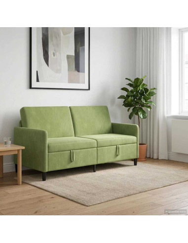 Divano con Storage Verde chiaro 172 x 78 x 87 cm Poliestere