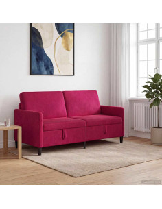 Divano con Storage Rosso Vino 172 x 78 x 87 cm Poliestere