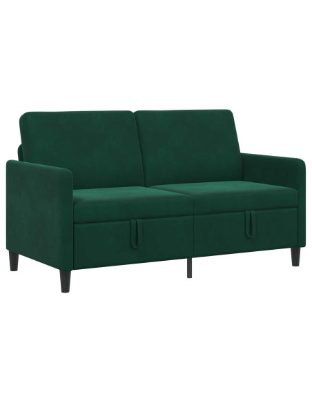 Divano con Storage Verde Scuro 152 x 78 x 87 cm Poliestere