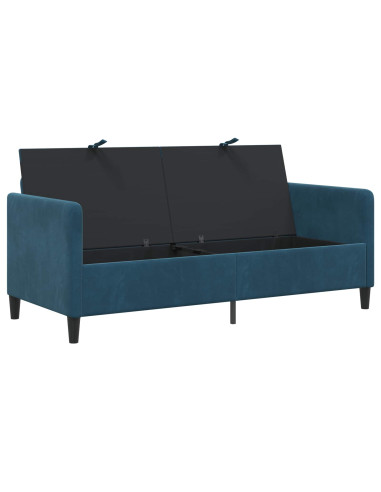 Divano con Storage Blu 172 x 78 x 87 cm Poliestere