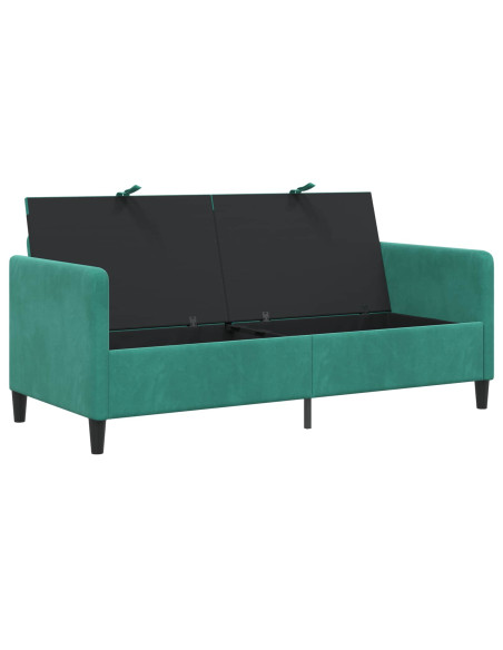 Divano con Storage Turchese 172 x 78 x 87 cm Poliestere