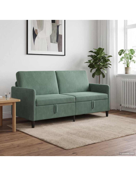 Divano con Storage Verde Mare 172 x 78 x 87 cm Poliestere