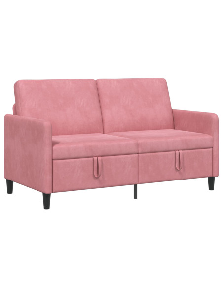 Divano con Storage Rosa 152 x 78 x 87 cm Poliestere