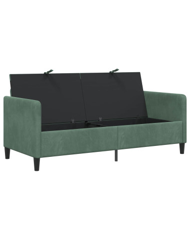 Divano con Storage Verde Mare 172 x 78 x 87 cm Poliestere