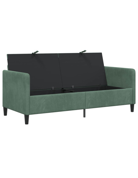 Divano con Storage Verde Mare 172 x 78 x 87 cm Poliestere