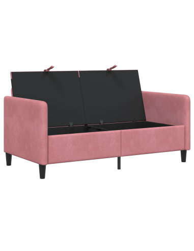 Divano con Storage Rosa 152 x 78 x 87 cm Poliestere