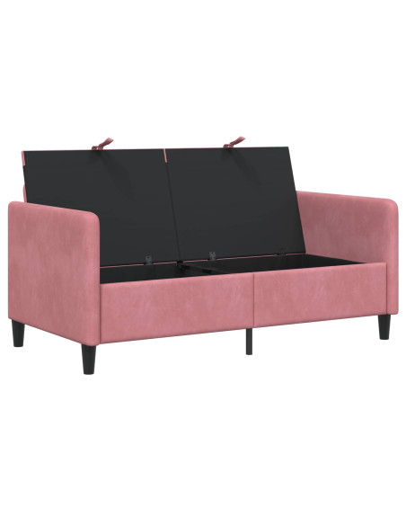 Divano con Storage Rosa 152 x 78 x 87 cm Poliestere
