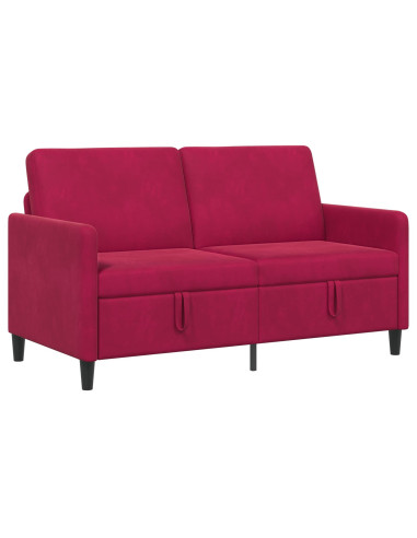 Divano con Storage Rosso Vino 152 x 78 x 87 cm Poliestere