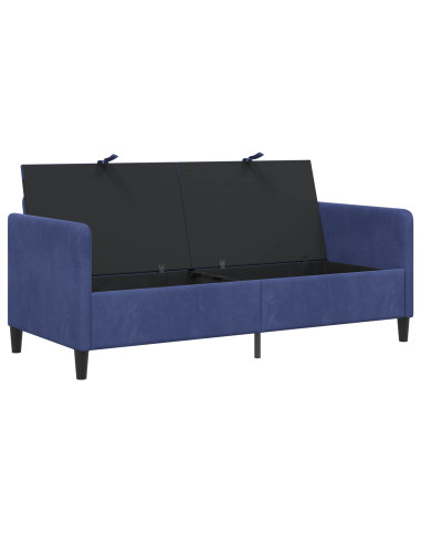 Divano con Storage Blu Polizia 172 x 78 x 87 cm Poliestere