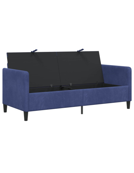 Divano con Storage Blu Polizia 172 x 78 x 87 cm Poliestere
