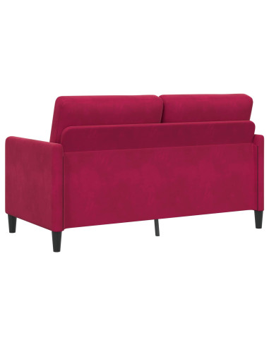 Divano con Storage Rosso Vino 152 x 78 x 87 cm Poliestere