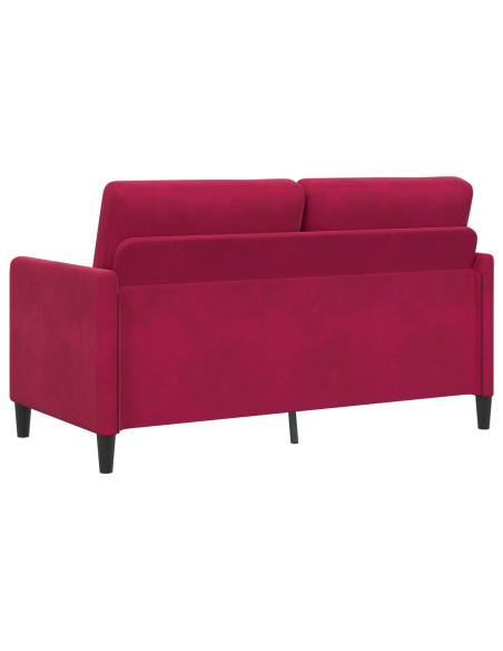 Divano con Storage Rosso Vino 152 x 78 x 87 cm Poliestere