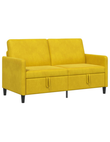 Divano con Storage Giallo 152 x 78 x 87 cm Poliestere