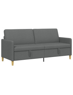 Divano con Storage Grigio Scuro 192 x 78 x 87 cm Poliestere 2