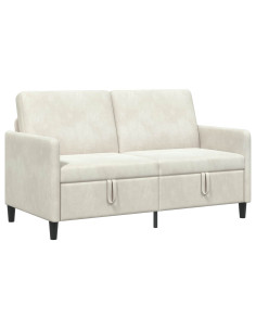 Divano con Storage Crema 152 x 78 x 87 cm Poliestere 2