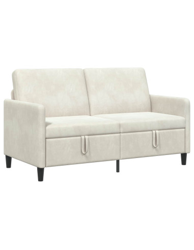 Divano con Storage Crema 152 x 78 x 87 cm Poliestere