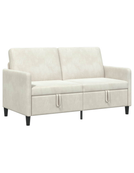 Divano con Storage Crema 152 x 78 x 87 cm Poliestere