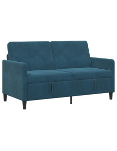 Divano con Storage Blu 152 x 78 x 87 cm Poliestere 2