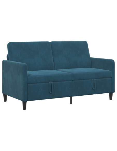Divano con Storage Blu 152 x 78 x 87 cm Poliestere