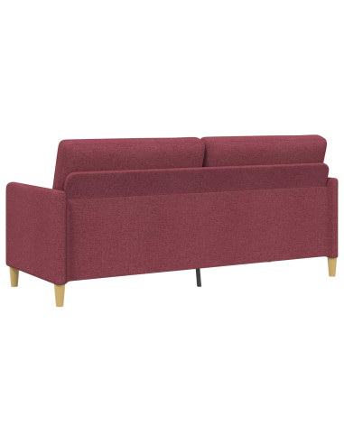 Divano con Storage Rosso Vino 192 x 78 x 87 cm Poliestere