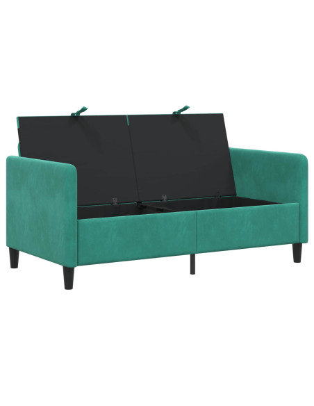 Divano con Storage Turchese 152 x 78 x 87 cm Poliestere
