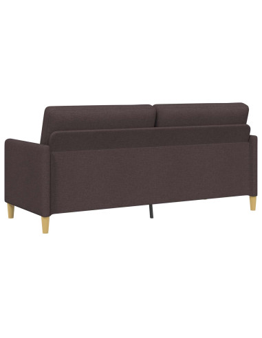 Divano con Storage Marrone Scuro 192 x 78 x 87 cm Poliestere