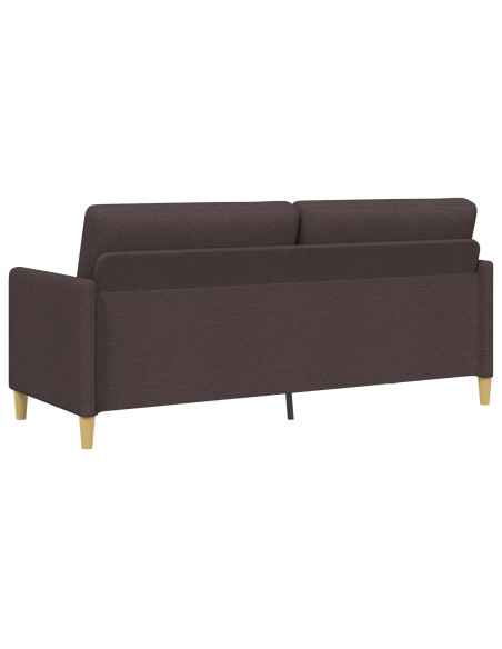 Divano con Storage Marrone Scuro 192 x 78 x 87 cm Poliestere