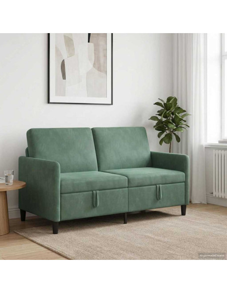 Divano con Storage Verde Mare 152 x 78 x 87 cm Poliestere