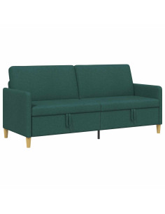 Divano con Storage Verde Scuro 192 x 78 x 87 cm Poliestere 2