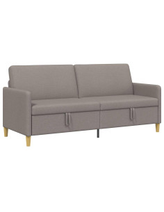 Divano con Storage Tortora 192 x 78 x 87 cm Poliestere 2