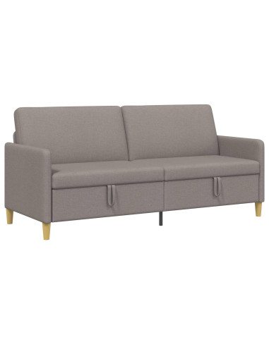 Divano con Storage Tortora 192 x 78 x 87 cm Poliestere