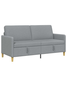 Divano con Storage Grigio Chiaro 172 x 78 x 87 cm Poliestere 2