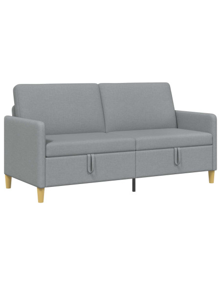 Divano con Storage Grigio Chiaro 172 x 78 x 87 cm Poliestere