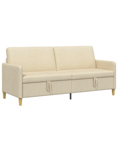 Divano con Storage Crema 192 x 78 x 87 cm Poliestere 2