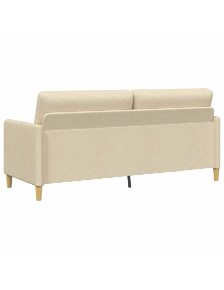 Divano con Storage Crema 192 x 78 x 87 cm Poliestere