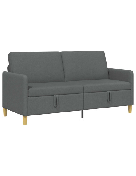 Divano con Storage Grigio Scuro 172 x 78 x 87 cm Poliestere