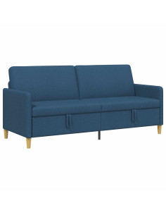 Divano con Storage Blu 192 x 78 x 87 cm Poliestere 2