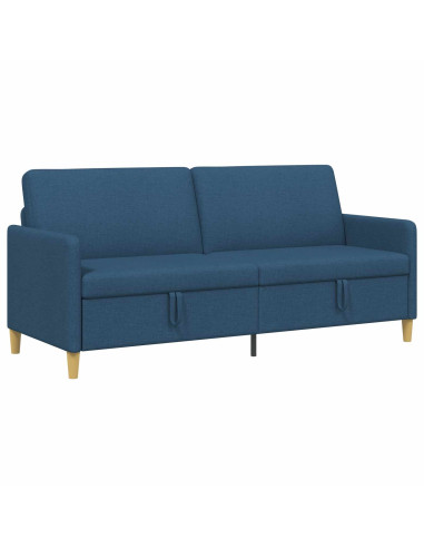 Divano con Storage Blu 192 x 78 x 87 cm Poliestere