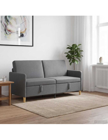 Divano con Storage Grigio Scuro 172 x 78 x 87 cm Poliestere