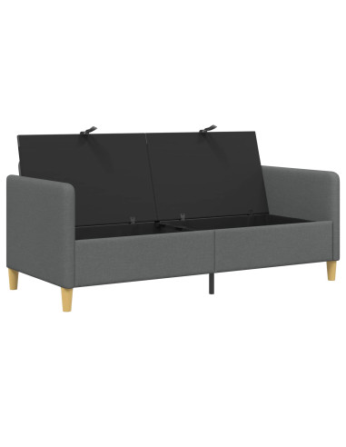 Divano con Storage Grigio Scuro 172 x 78 x 87 cm Poliestere