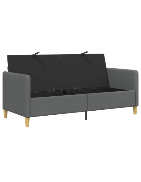 Divano con Storage Grigio Scuro 172 x 78 x 87 cm Poliestere