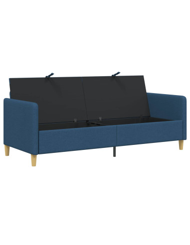 Divano con Storage Blu 192 x 78 x 87 cm Poliestere