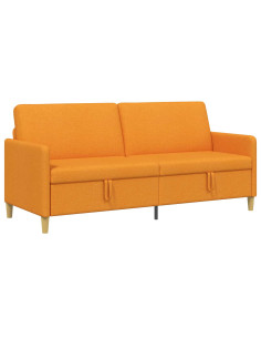 Divano con Storage Giallo Scuro 192 x 78 x 87 cm Poliestere 2